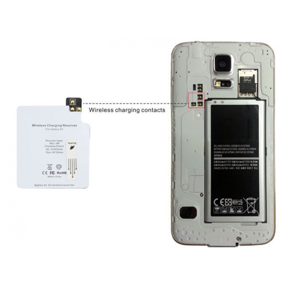 Беспроводное зарядное для samsung s5 (комплект) Черный